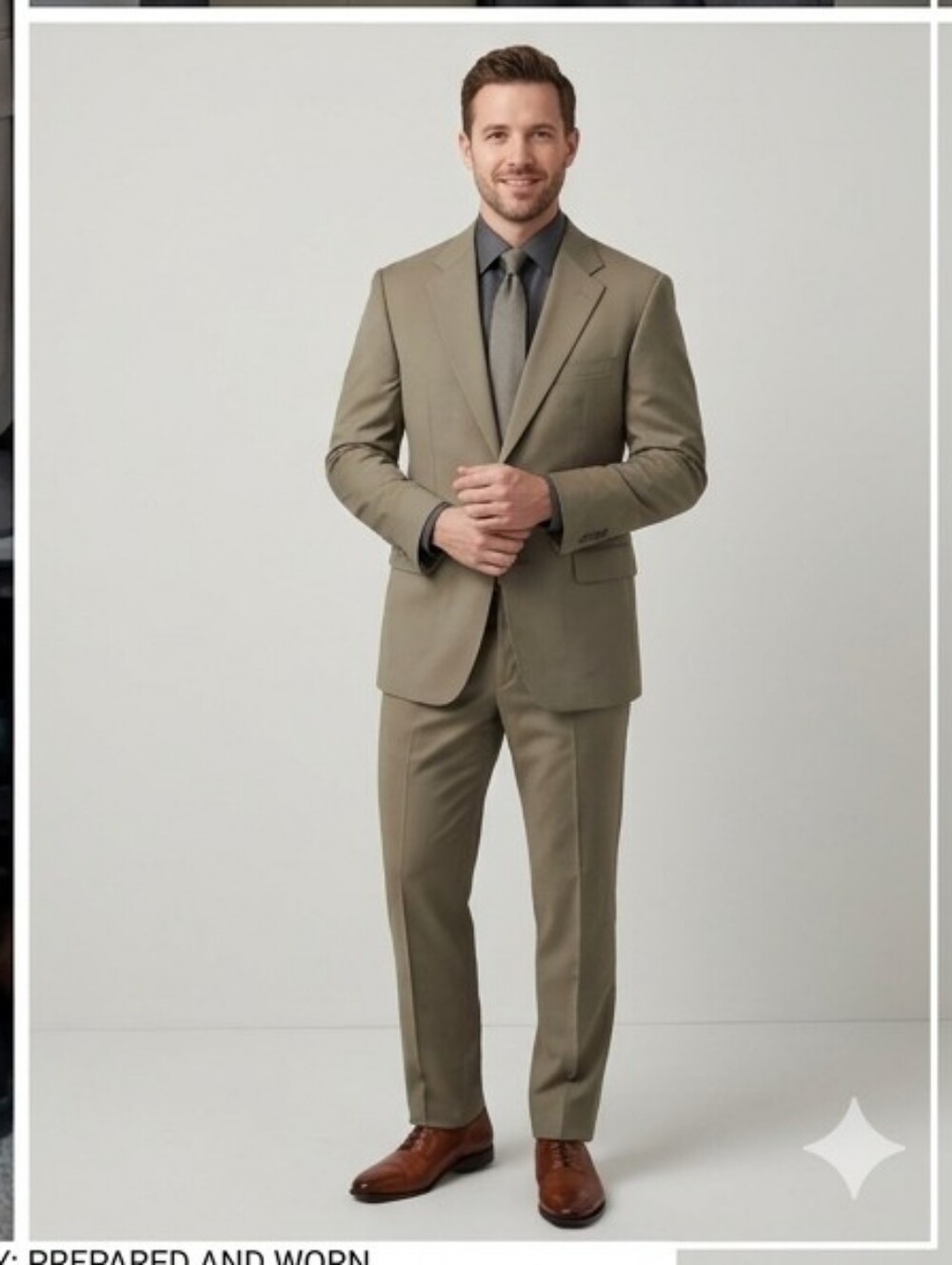 Brooks Brothers 2-Piece Suit Mens 41R Green Cotton Poly Blend 37x29.5 Philippine